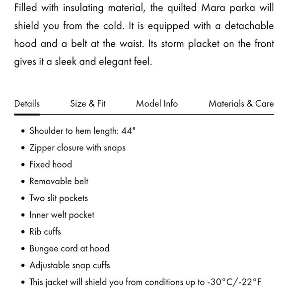 NWOT Noize Mara long black puffer - Picture 3 of 4